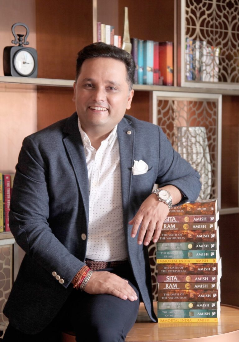 Amish Tripathi speaking