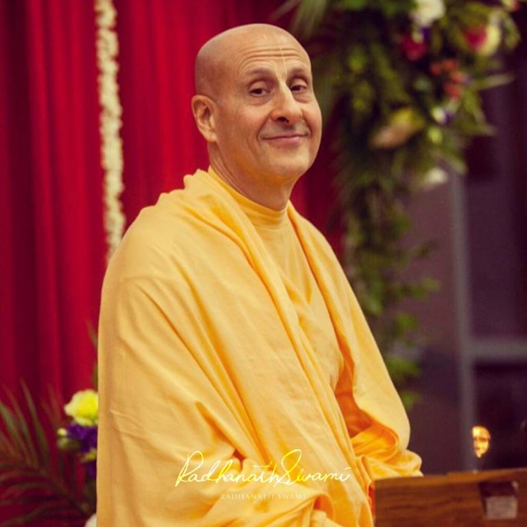 Radhanath Swami speaking