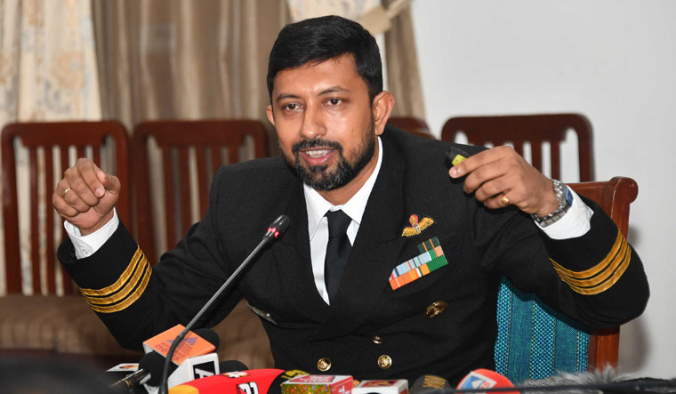 Cdr Abhilash Tomy speaking