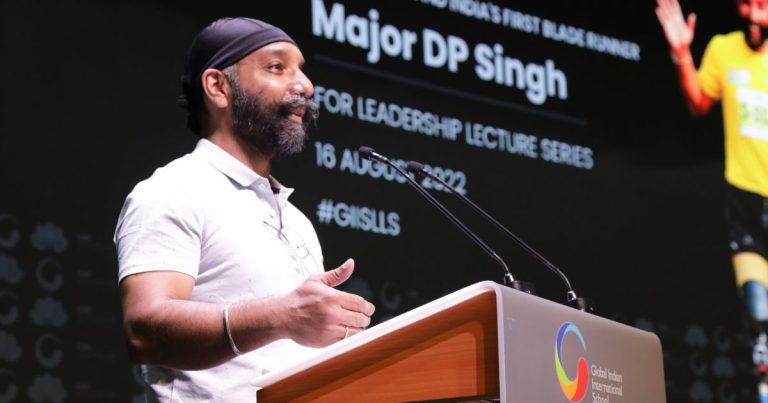 Major D.P. Singh speaking