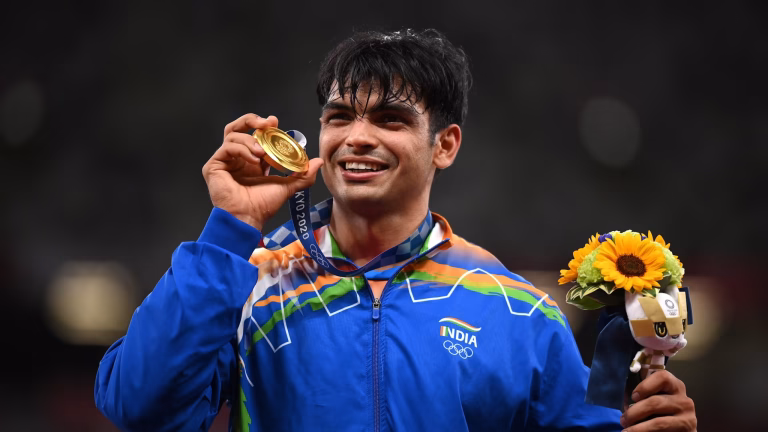 Neeraj Chopra speaking