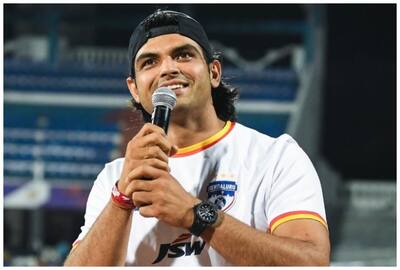 Neeraj Chopra speaking